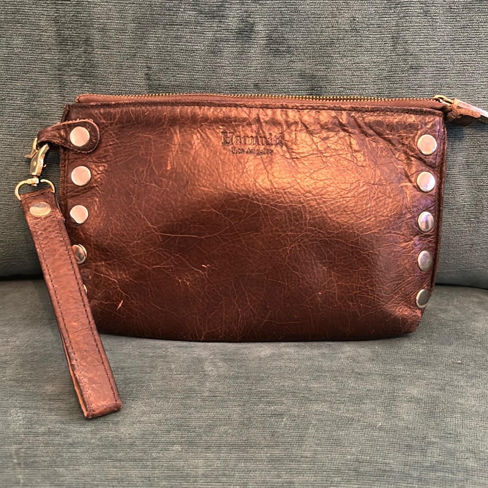 Hammitt Brown Leather Clutch